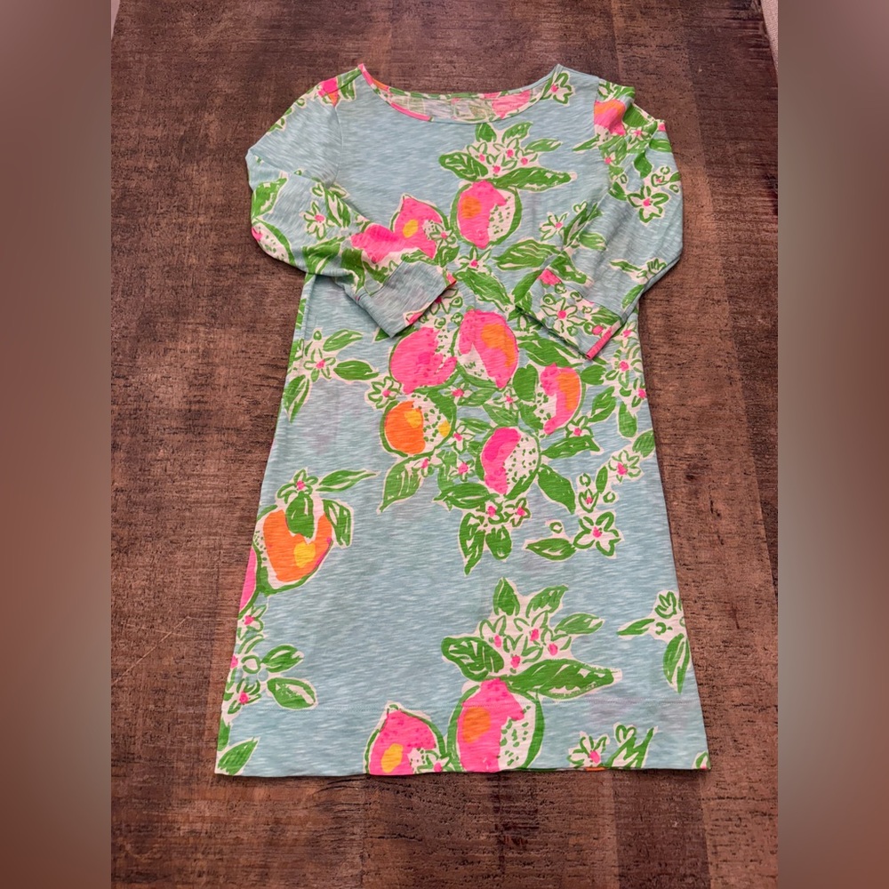 Lilly Pulitzer Blue and Pink Floral Dress